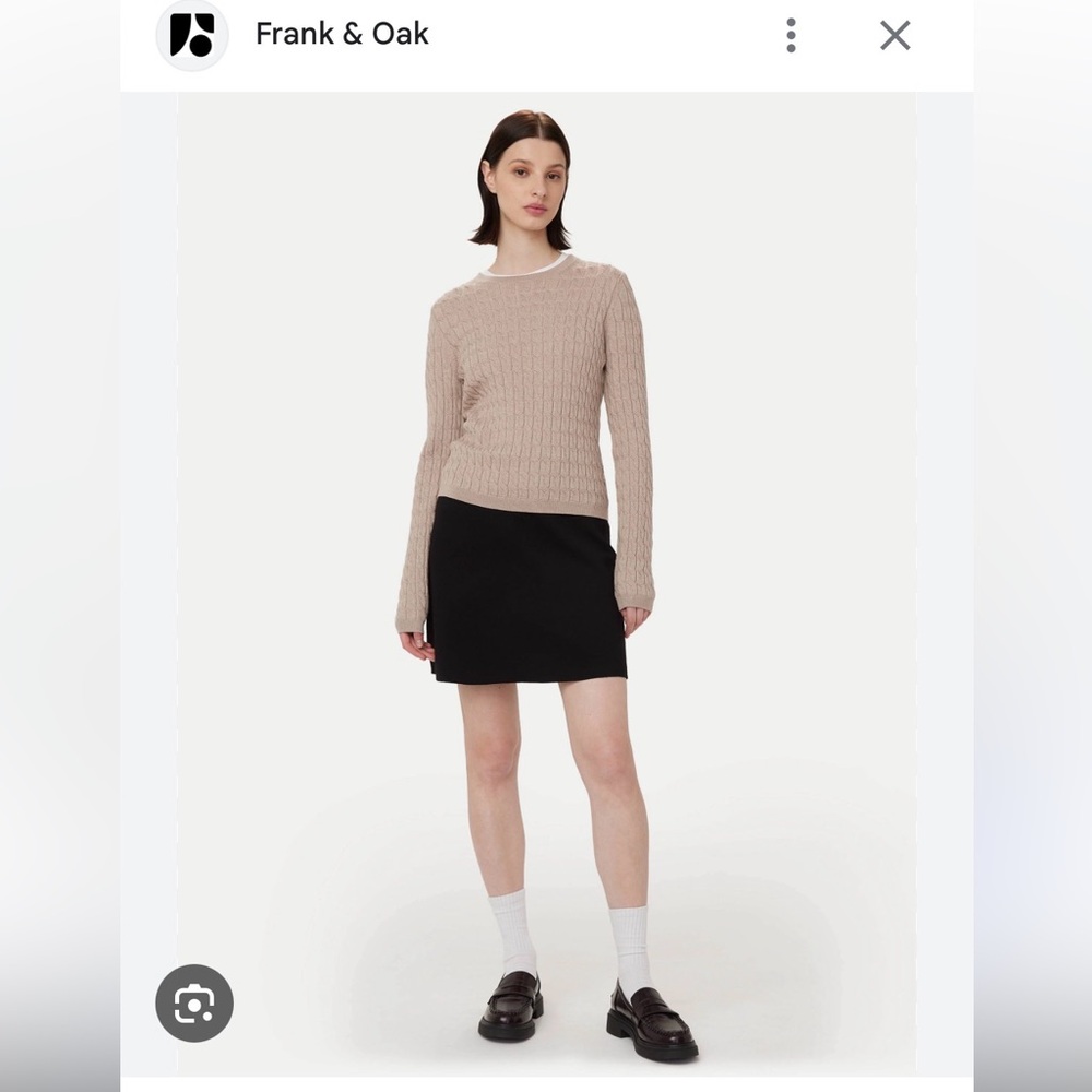 Frank & Oak Classic Black Mini Skirt